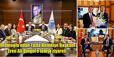 İmamoğlu’ndan Tuzla Belediye Başkanı Eren Ali Bingöl’e tebrik ziyareti