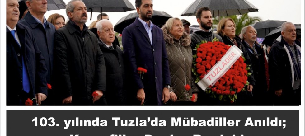 103. yılında Tuzla’da mübadiller anıldı; karanfiller denize bırakıldı