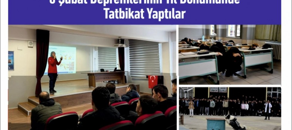 6 Şubat Depremlerinin Yıl Dönümünde Tatbikat Yaptılar
