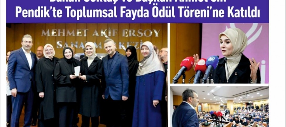 Bakan Göktaş ve Başkan Ahmet Cin Pendik’te Toplumsal Fayda Ödül Töreni’ne Katıldı