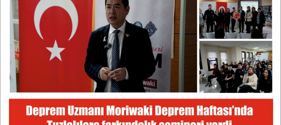 Deprem Uzmanı Moriwaki Deprem Haftası’nda Tuzlalılara farkındalık semineri verdi
