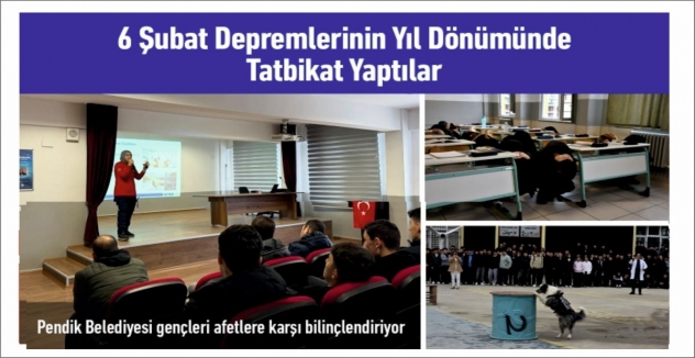 6 Şubat Depremlerinin Yıl Dönümünde Tatbikat Yaptılar