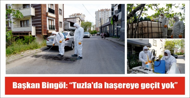 Başkan Bingöl: “Tuzla’da haşereye geçit yok”