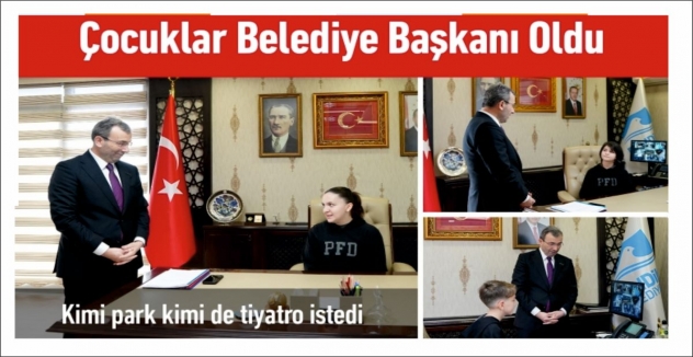 Çocuklar Belediye Başkanı Oldu
