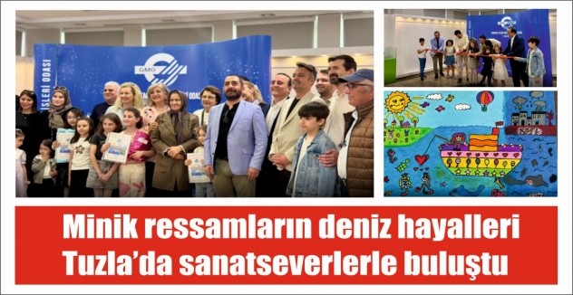 Minik ressamların deniz hayalleri Tuzla’da sanatseverlerle buluştu
