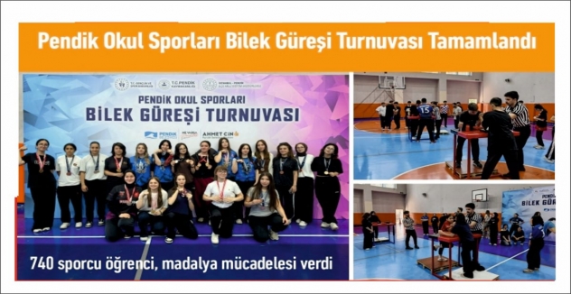Pendik Okul Sporları Bilek Güreşi Turnuvası Tamamlandı