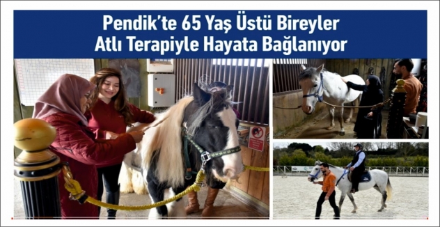 Pendik’te 65 Yaş Üstü Bireyler Atlı Terapiyle Hayata Bağlanıyor