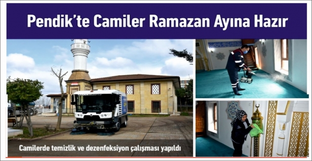 Pendik’te Camiler Ramazan Ayına Hazır