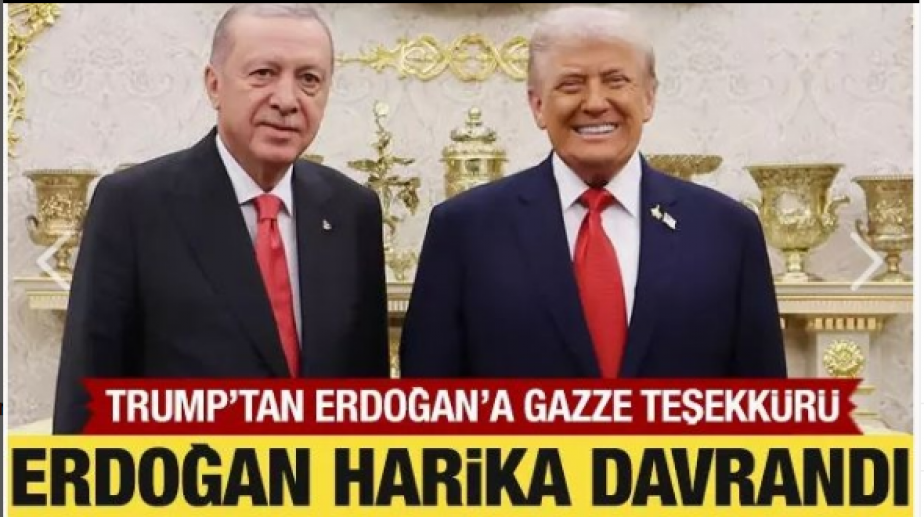 ABD Başkanı Trump, Cumhurbaşkanı Erdoğan'a teşekkür etti