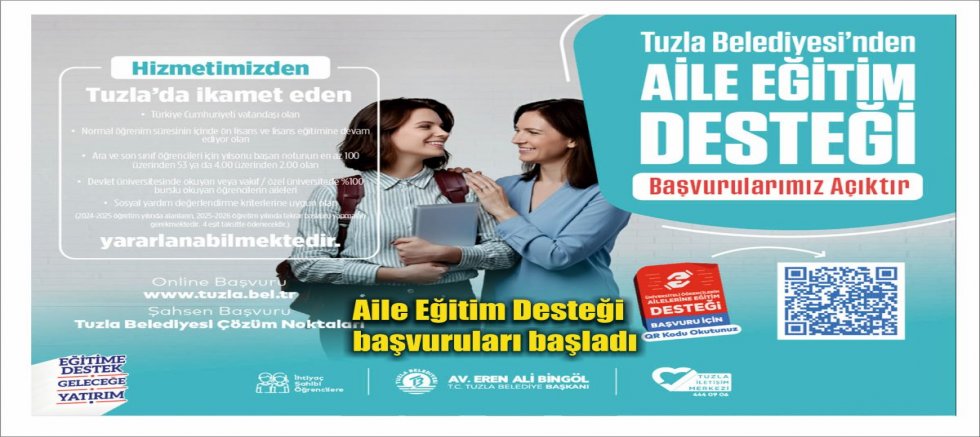 Aile Eğitim Desteği başvuruları başladı