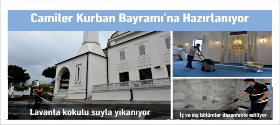 Camiler Kurban Bayramı’na Hazırlanıyor