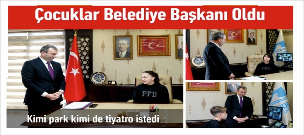 Çocuklar Belediye Başkanı Oldu