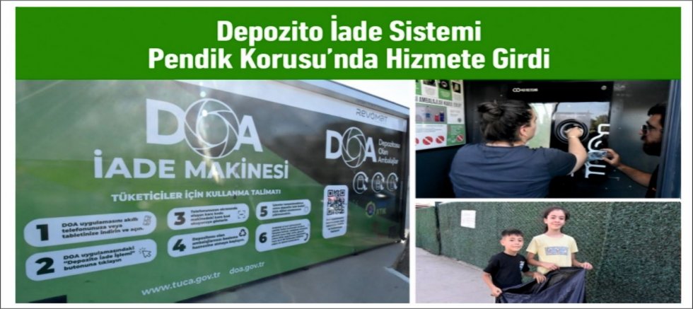 Depozito İade Sistemi Pendik Korusu’nda Hizmete Girdi