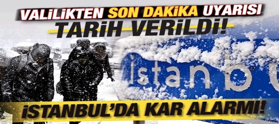 Kar yağışı alarmı! Valilikten beklenen uyarı geldi! O tarihte donacağız