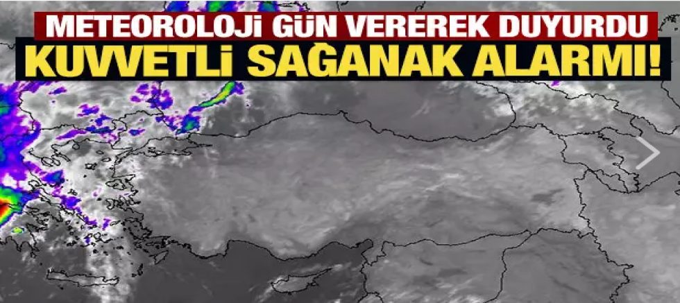 Meteoroloji gün vererek duyurdu: Kuvvetli sağanak alarmı!