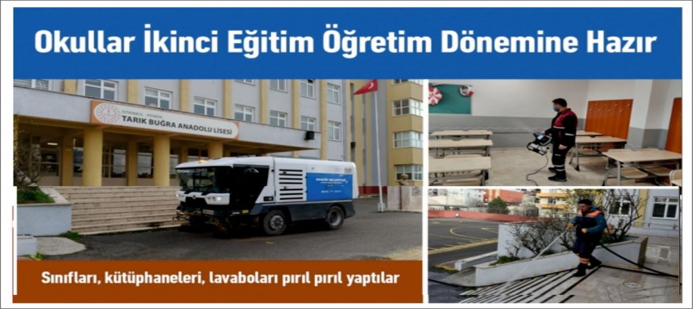 Okullar İkinci Eğitim Öğretim Dönemine Hazır