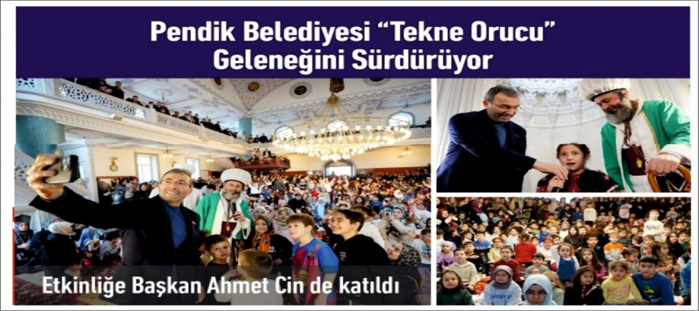 Pendik Belediyesi “Tekne Orucu” Geleneğini Sürdürüyor