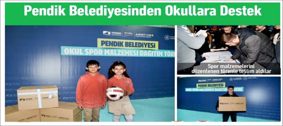 Pendik Belediyesinden Okullara Destek