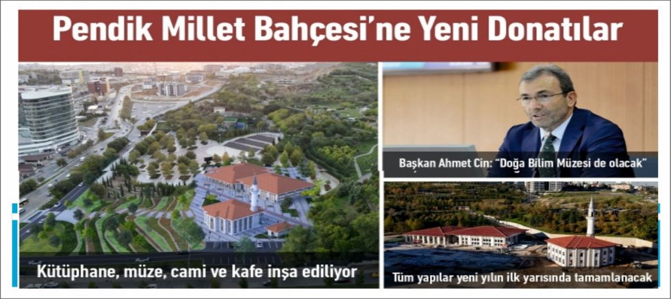 Pendik Millet Bahçesi’ne Yeni Donatılar