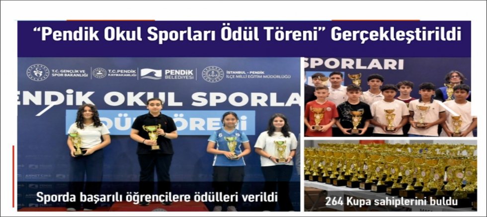 “Pendik Okul Sporları Ödül Töreni” Gerçekleştirildi