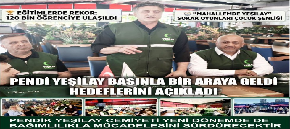 Pendik  Yeşilay , Basın Mensuplarıyla Bir Araya Geldi