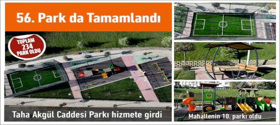 Taha Akgül Caddesi Parkı Hizmete Girdi