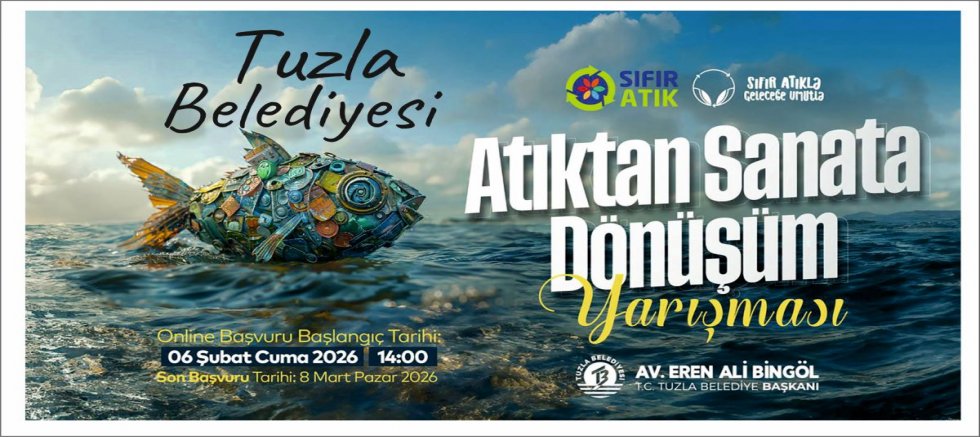 Tuzla’da atıklar sanata dönüşüyor