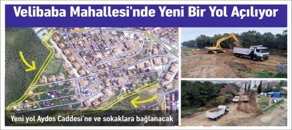 Velibaba’da Yeni Bir Yol Yapılıyor