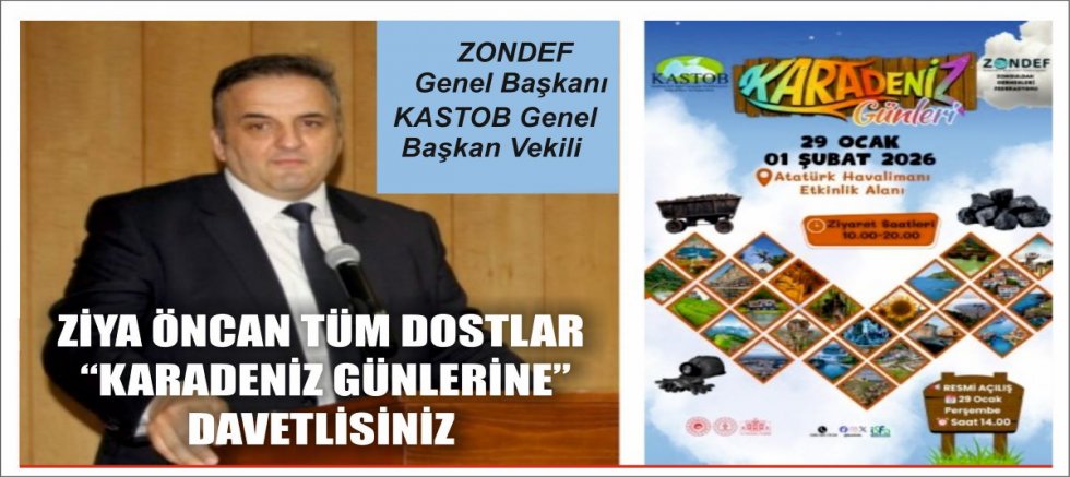 ZİYA ÖNCAN TÜM DOSTLAR   “KARADENİZ GÜNLERİNE” DAVETLİSİNİZ