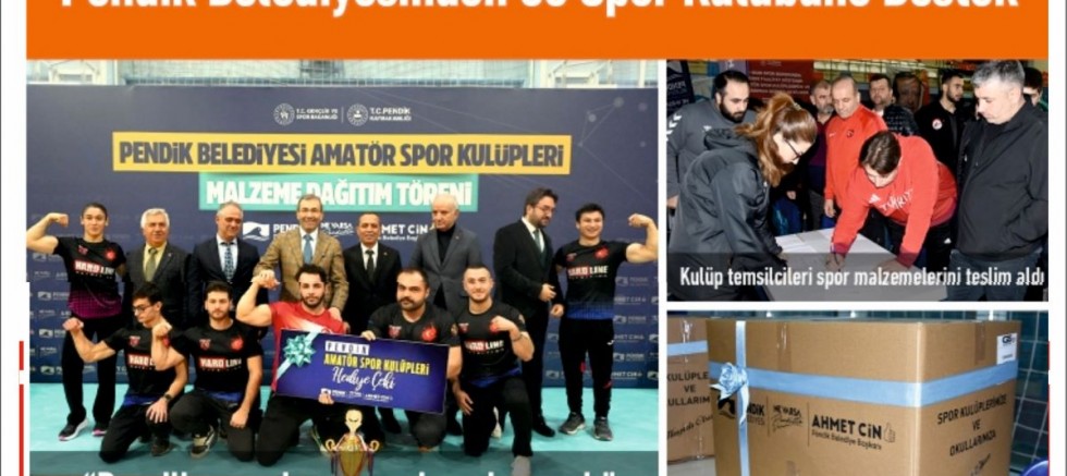 Pendik Belediyesinden 60 Spor Kulübüne Destek