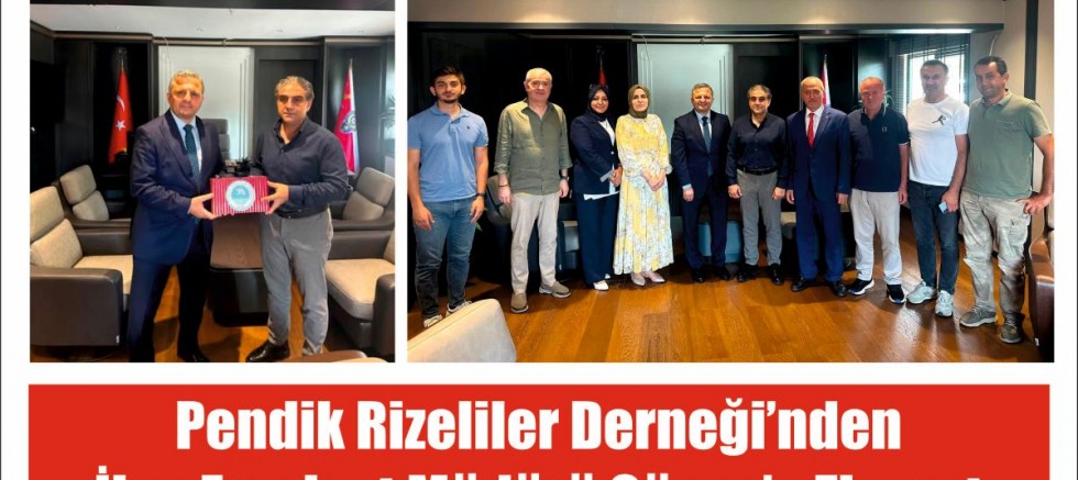 Pendik Rizeliler Derneği’nden İlçe Emniyet Müdürü Günay’a Ziyaret