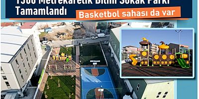 1.500 m2lik Bilim Sokak Parkı Tamamlandı