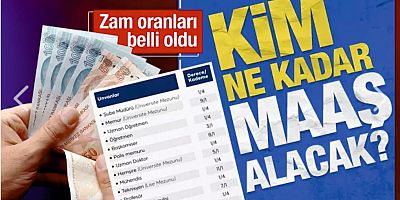 6 aylık enflasyon farkı belli oldu! İşte memur maaşlarında son tablo..