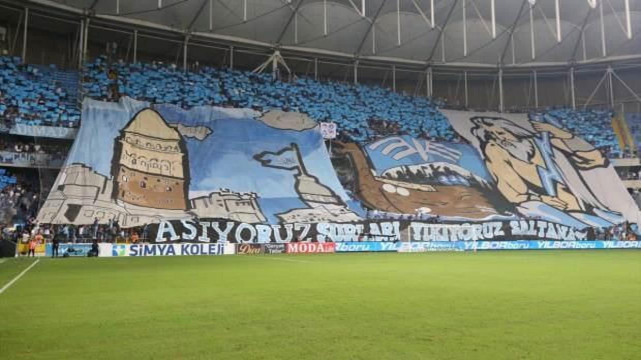 Adana Demirspor-Galatasaray maçında müthiş koreografi!