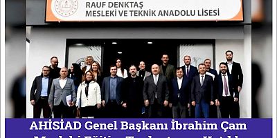 Ahi Sanayici ve İşadamları Derneği (AHİSİAD) Genel Başkanı İbrahim Çam’ın da katılım sağladığı Mesleki ve Teknik Okul Yönetim Kurulu Toplantısı gerçekleştirildi.