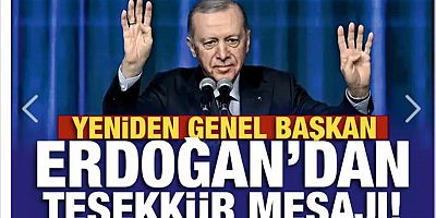 AK Parti'de kongre heyecanı! Erdoğan'dan teşekkür konuşması