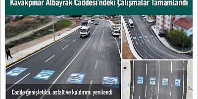Albayrak Caddesi'ndeki Çalışmalar Tamamlandı