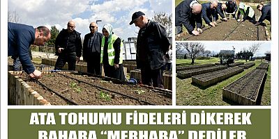 ATA TOHUMU FİDELERİ DİKEREK BAHARA “MERHABA” DEDİLER