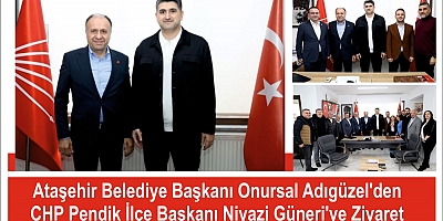 Ataşehir Belediye Başkanı Onursal Adıgüzel, CHP Pendik İlçe Başkanlığı’na anlamlı bir ziyarette bulundu.​