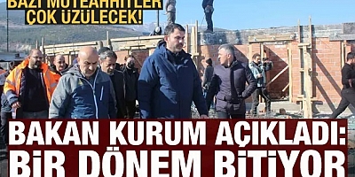 Bakan Kurum açıkladı: Altı dükkan, üstü daire dönemi sona eriyor