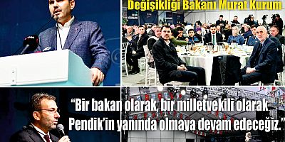 Bakan Kurum, Pendik’te iftar programına katıldı