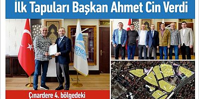 Başkan Ahmet Cin, Bu Kez Çınarderelilere Müjde Verdi
