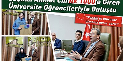 Başkan Ahmet Cin İlk 1.000'e Giren Üniversite Öğrencileriyle Buluştu