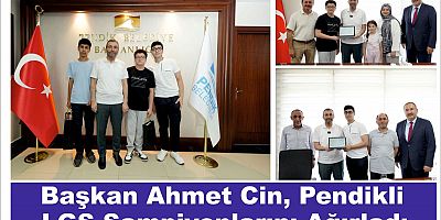 Başkan Ahmet Cin, Pendikli LGS Şampiyonlarını Ağırladı