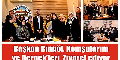 Başkan Bingöl, Komşularını ve Dernek’leri  Ziyaret ediyor