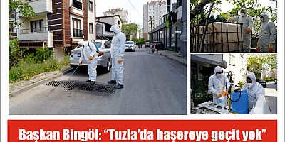 Başkan Bingöl: “Tuzla’da haşereye geçit yok”
