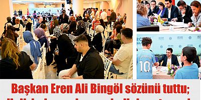 Başkan Eren Ali Bingöl sözünü tuttu; Halk buluşmaları mahallelere taşındı