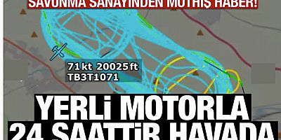 Bayraktar TB3 24 saattir havada! Yerli motoru kullanıyor