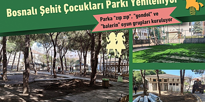Bosnalı Şehit Çocukları Parkı Yenileniyor