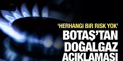 BOTAŞ'tan son dakika doğalgaz açıklaması